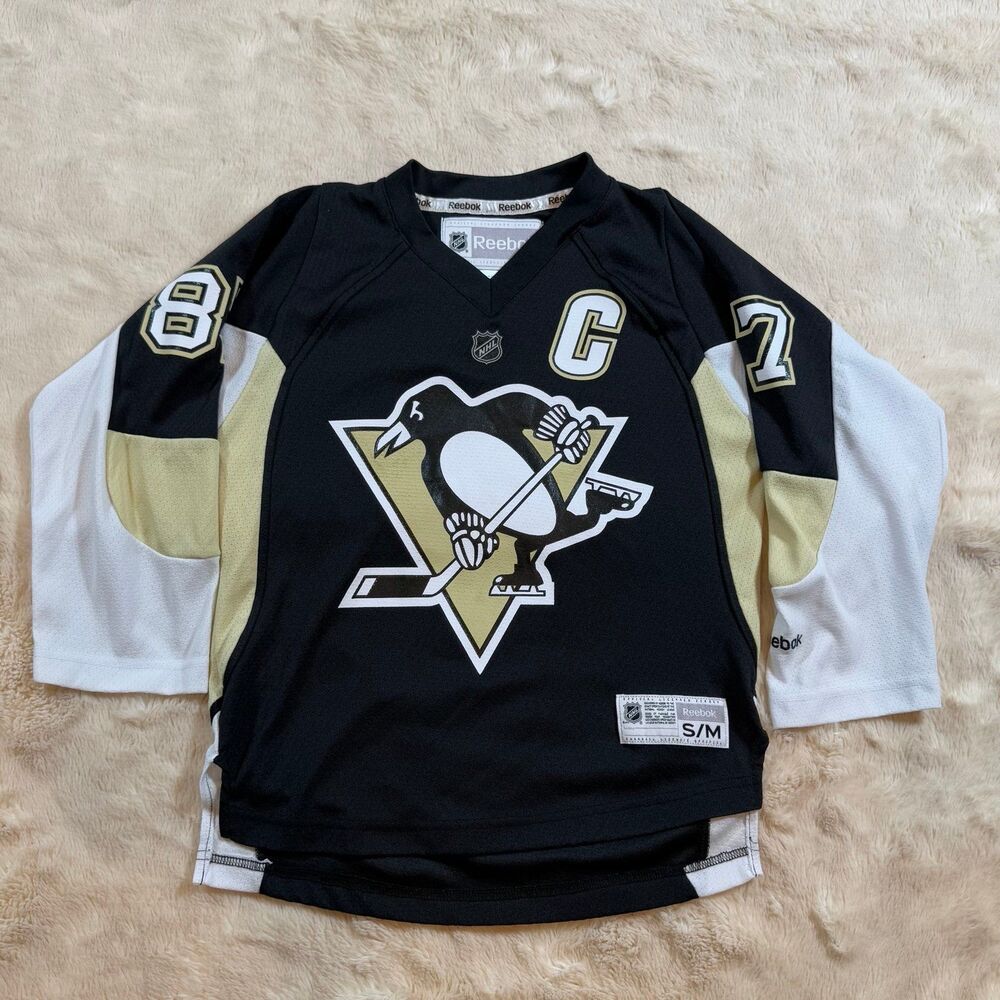 Pittsburgh Penguins Reebok Sidney Crosby Hockey Jersey Youth S/M